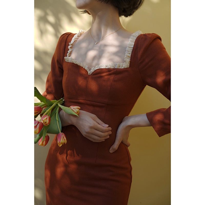 Orange Lady Classical Dress