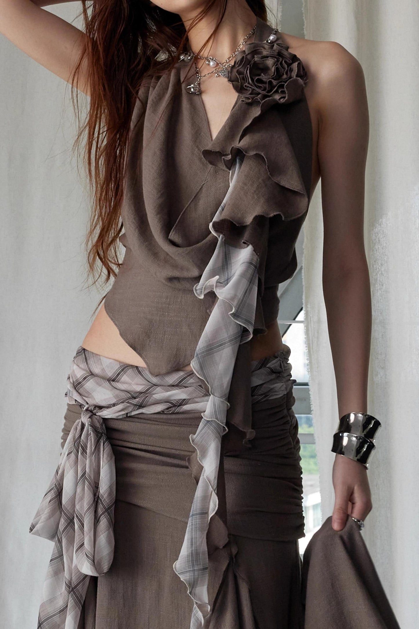 Asymmetrical Swing Vest & Skirt Set-Up