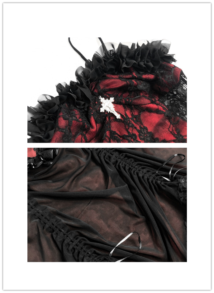 Blood Supply - Drawstring Christmas Gothic Lolita Long Dress