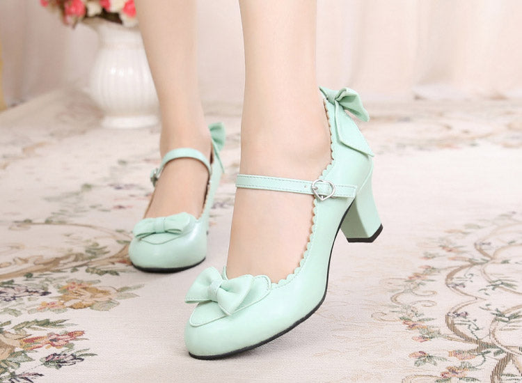 Sosic - Kawaii Lolita Round Toe Shoes