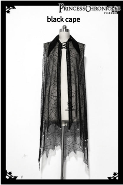 Princess Chronicles - Floating Phantom - Gothic Ouji Lolita Sheer Cape