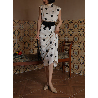 Countess Polka Dot Ecru Dress