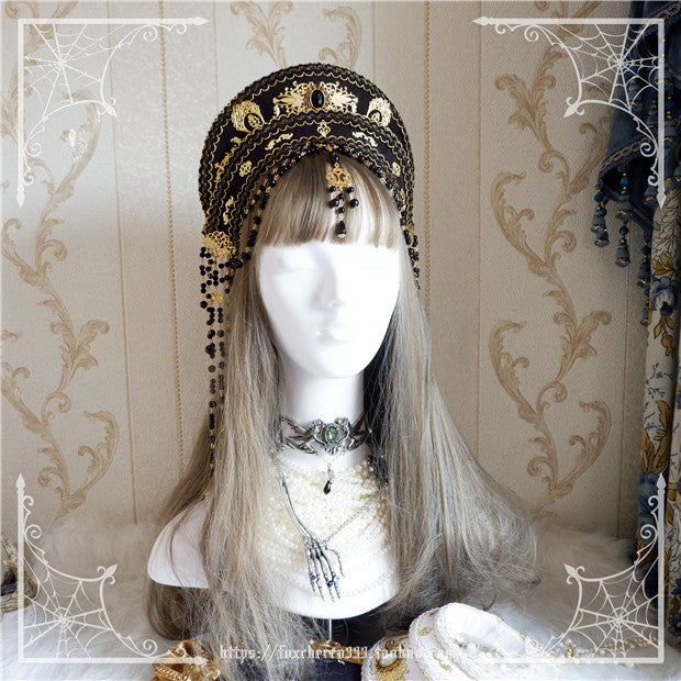 Fox Cherry-Lolita Palace Retro Hair Ornament Hair Crown