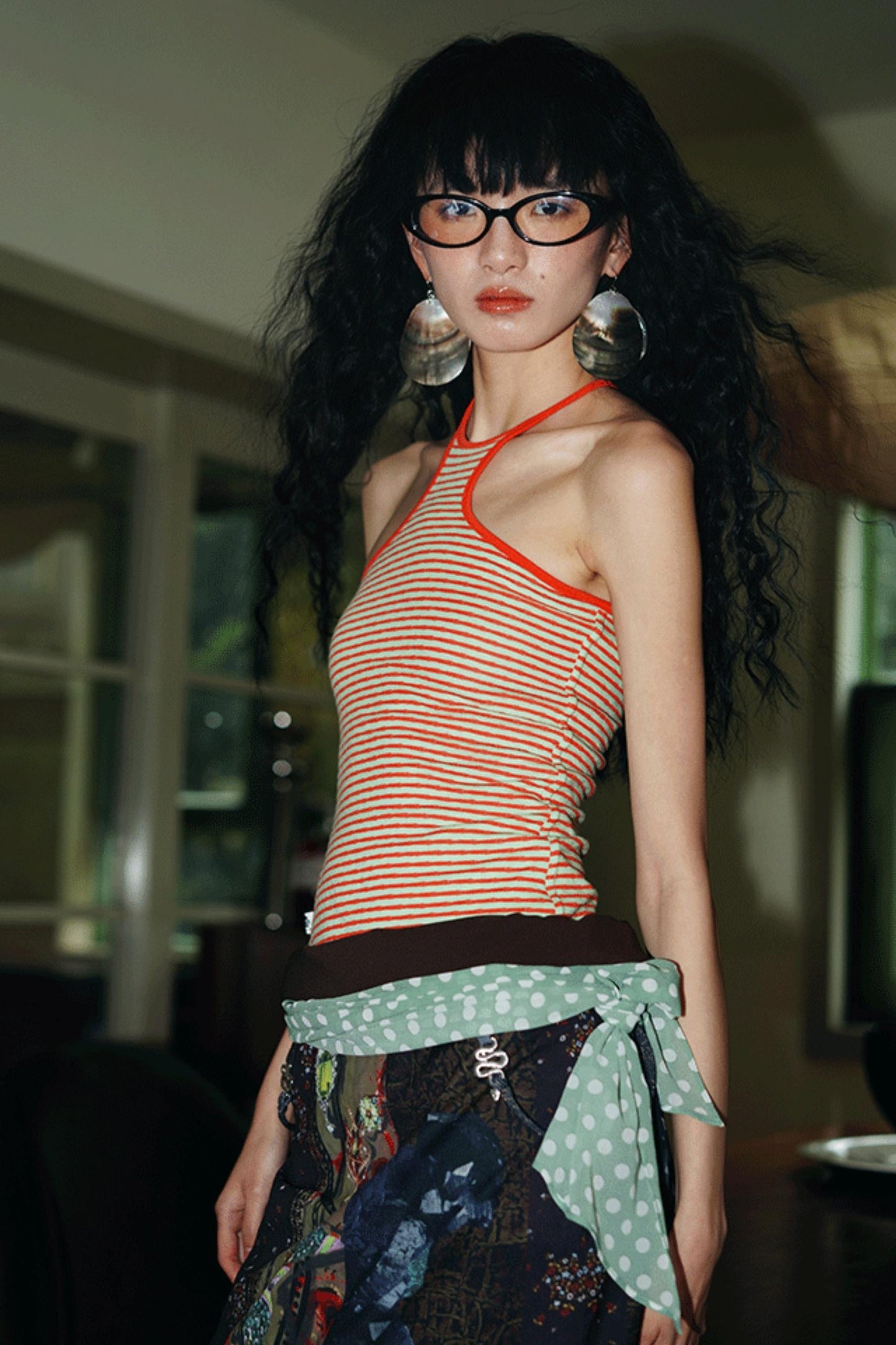 Vintage Dual-Sided Color Knit Tank Top