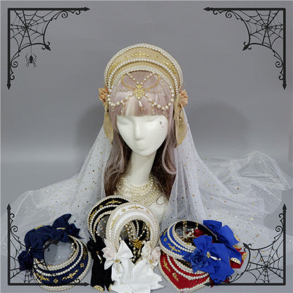 Fox Cherry-Lolita Palace Retro Gorgeous Flowers Headdress