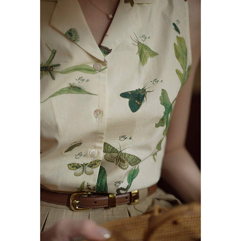 Insect Encyclopedia Retro Blouse