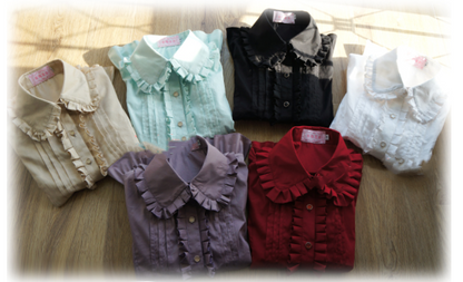 Strawberry Witch - Multicolors Short Sleeve Cotton Lolita Blouse