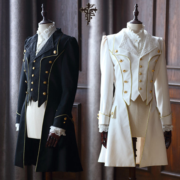 Immortal Thorn - Forever Rose - Ouji Lolita Coat Prince Handsome Wind Coat
