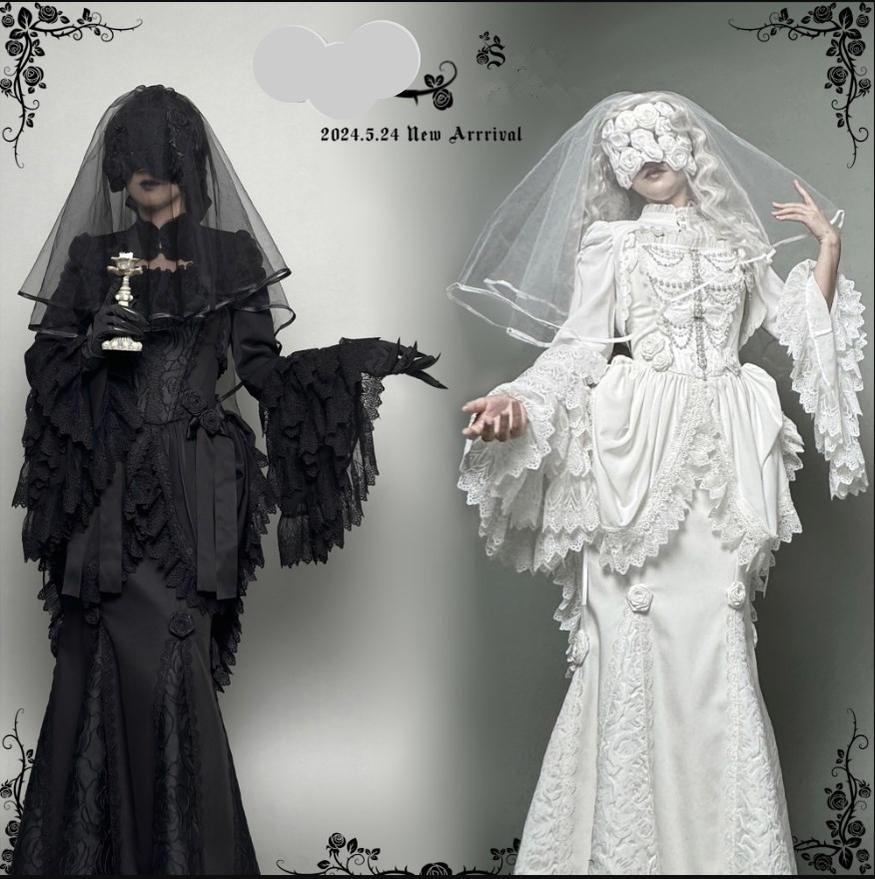 LeMiroir - Saint - Gothic Lolita Bolero Skirt Mermaid Dress Corset