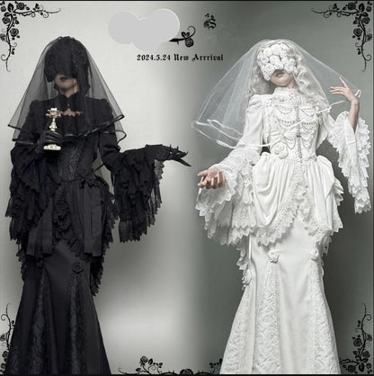 LeMiroir - Saint - Gothic Lolita Bolero Skirt Mermaid Dress Corset