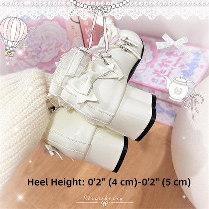 The Season of Booming Flowers - Showa Dreamland - Sweet Lolita Heels, Cute Claw-Shaped Heels