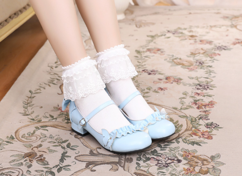 Sosic - Stand Still and Don't Fly - Daily Sweet Lolita Round Toe Handmade Shoes