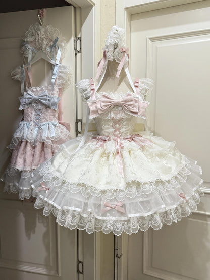Sugar Girl- Fleeting Isle - Sweet Lolita Ballet Style Jumper Dress