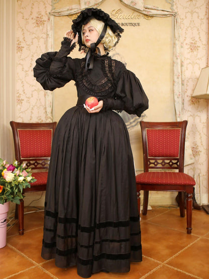 Lace Garden - Cool Summer - Vintage Lolita Victorian Shirt