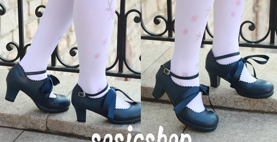 Sosic - Qing Mengnuo - Elegant Lolita Satin High Heel Handmade Shoes