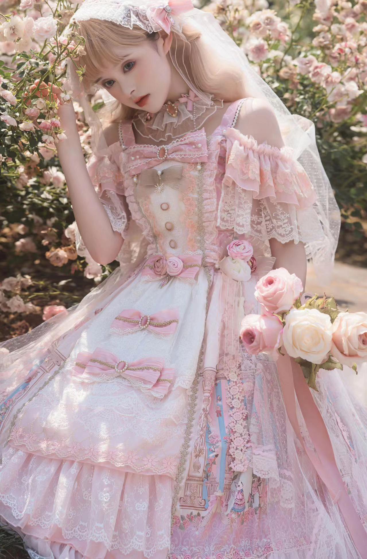Garden Cat - Gorgeous Lolita JSK Dress Wedding Lolita Dress