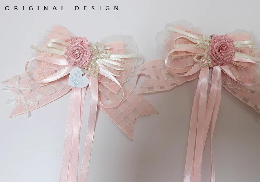 The Accessories' Story - Satin Ballet - Sweet Lolita Headdress Feather Bow