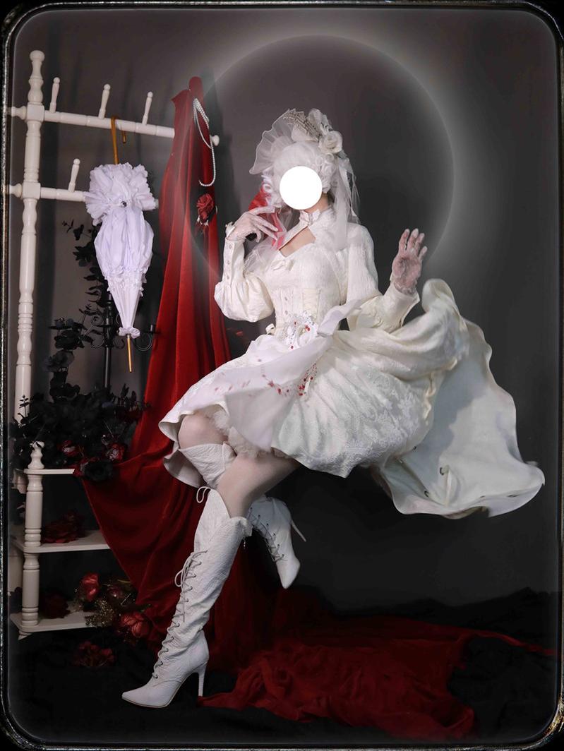 Strawberry Duck - Gothic Lolita Dress White Lolita JSK