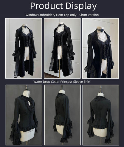 SUSIN - Night Traveler - Classic and Elegant Gothic Dress with Colorful Window Prints