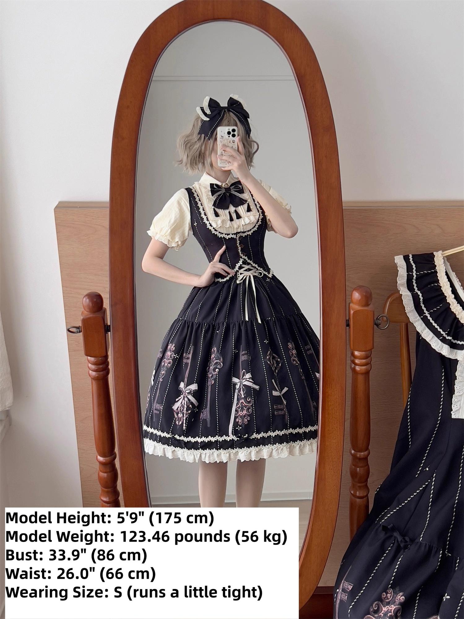 Uncle's Workshop - Secret Key - Classic Lolita Dress Suit, Key Print