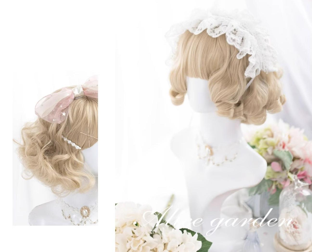 Alicegarden - Kawaii Casual Lolita Blonde Curly Wig