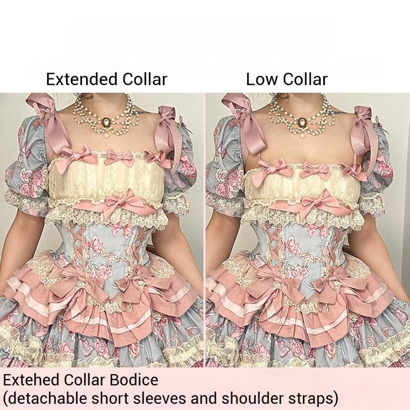Sweet Wood - Jewel Rose - Plus Size Sweet Lolita Skirt Set in Separate Pieces