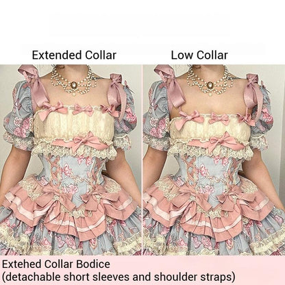 Sweet Wood - Jewel Rose - Plus Size Sweet Lolita Skirt Set in Separate Pieces