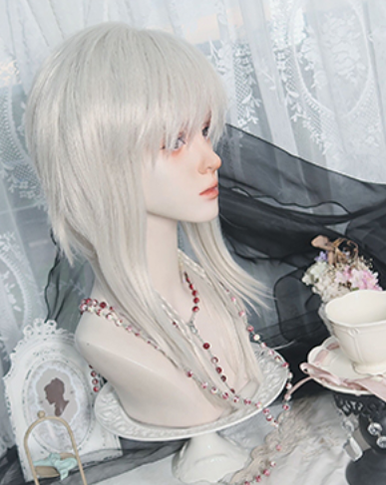 PippiPalace - Shikigami - Silver Gray Ancient Crown Wig