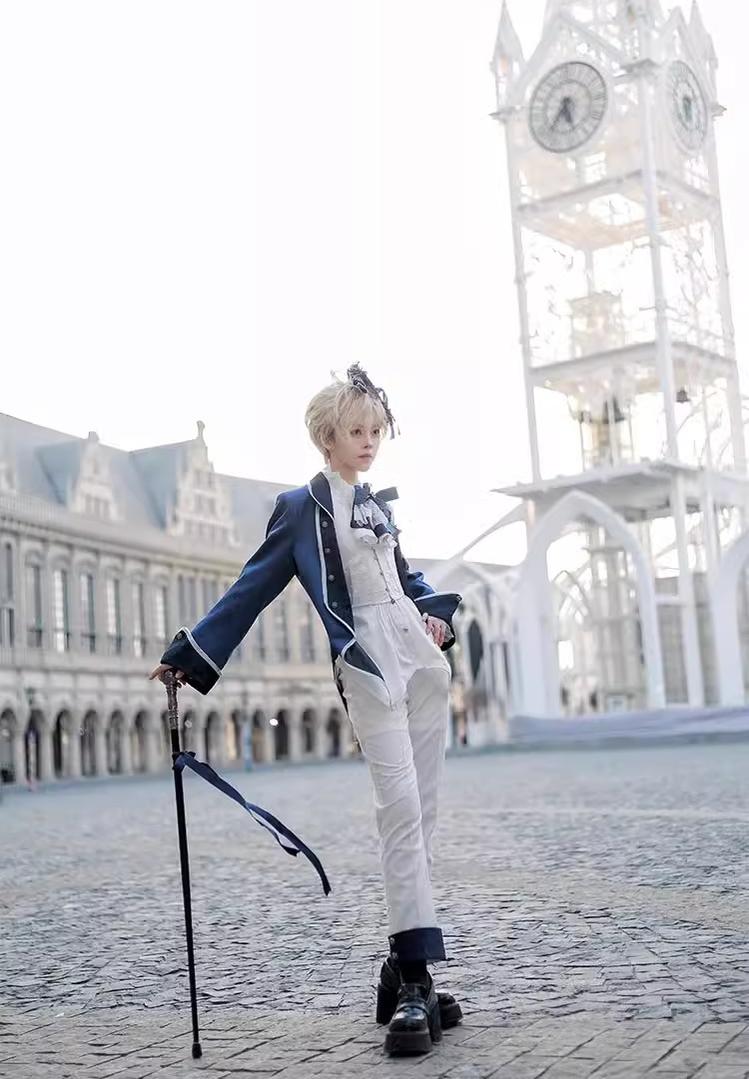 CastleToo - Coffin of Pilgrimage - Medieval European Ouji Lolita Shirt & Pants Suit