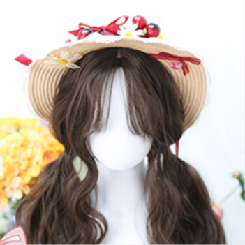 Dalao Home - Waffle - Lolita Splayed Bangs Curly Wig