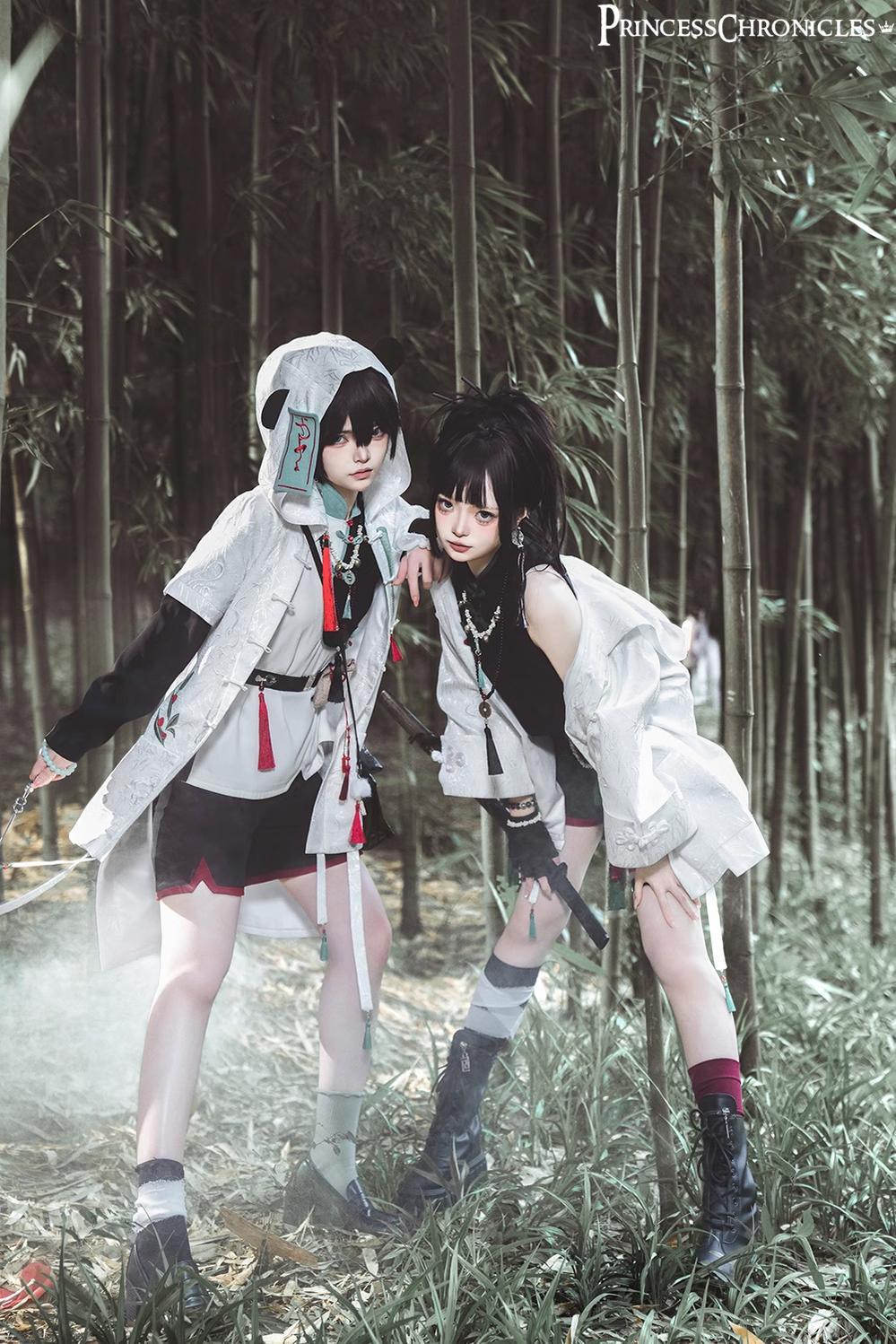 Princess Chronicles - Bamboo Panda - Han Lolita Shirt Full Set Chinese Style Unisex Set