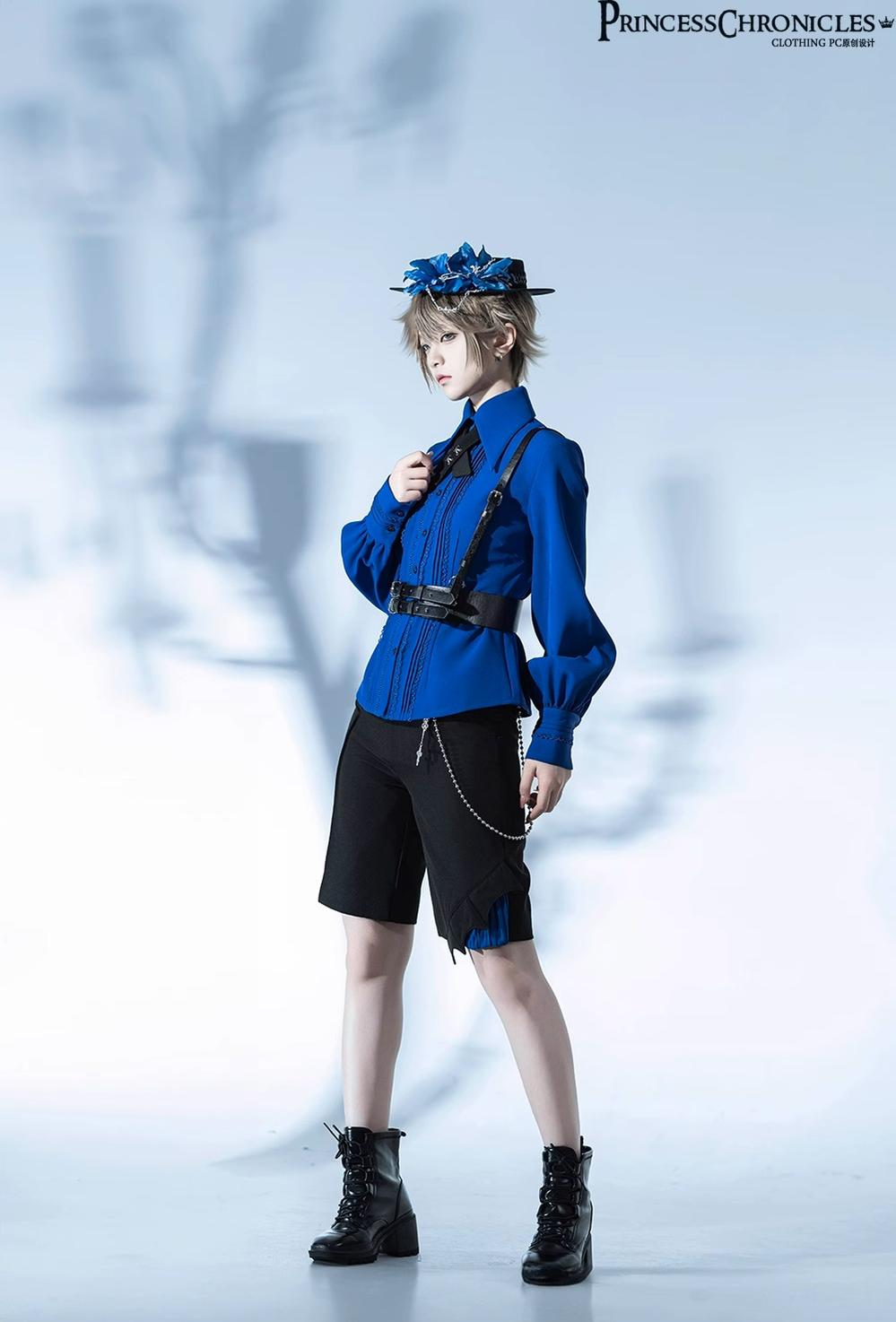 Princess Chronicles - Black Dragon - Gothic Lolita Shirt Retro Elegant Blouse Multicolors