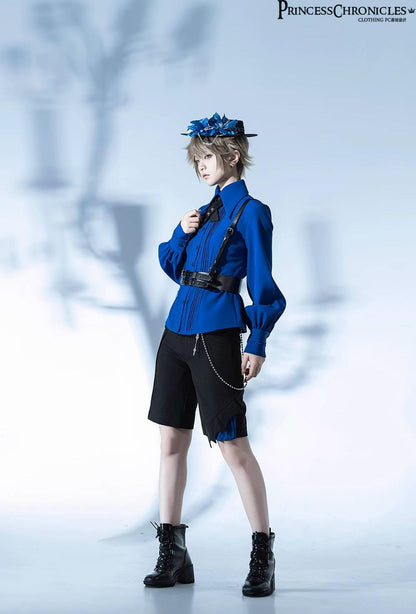 Princess Chronicles - Black Dragon - Gothic Lolita Shirt Retro Elegant Blouse Multicolors