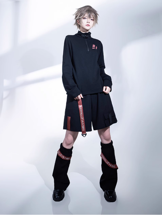 Princess Chronicles - Nameless Blade - Waste Soil Ouji Lolita Black Shorts and Leggings