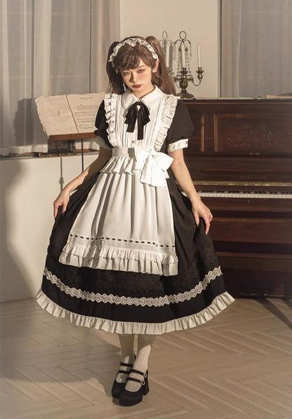 Sweet Date - Halloween Gothic Lolita OP Maid Lolita Dress Elegant Lolita OP