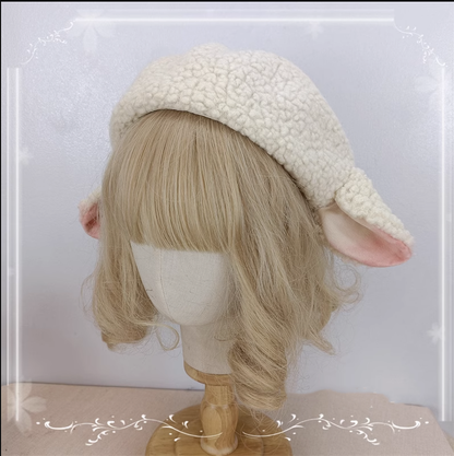Cocoa Jam - Upgrade 3D Sheep Ear Lolita Beret
