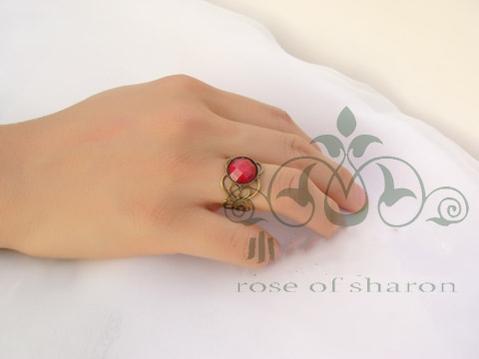 Rose of Sharon - Vintage Lolita Accessories Pearl Ring Ring