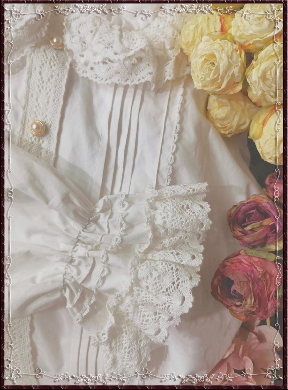 Tiny Garden - Cotton Retro Lace Lolita Blouse