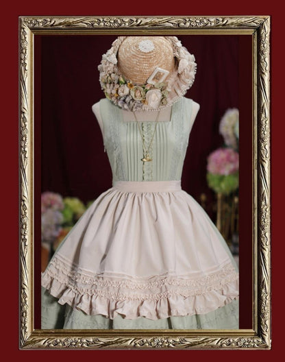 Tiny Garden - Nocturne Reminiscence - Elegant Lolita JSK Dress Multi-Wear Apron Dress Set