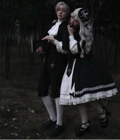 CastleToo - Holy Academy - Gothic Lolita Prince Skirt Set