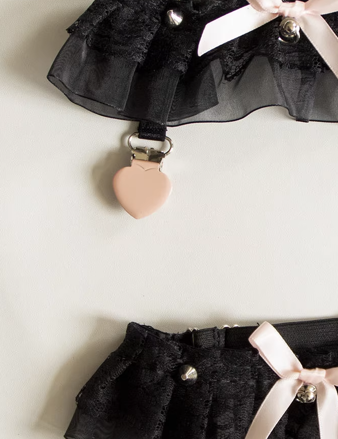 Day Dream - Sweet Lolita Lace Gater Stockings Clips Multicolors