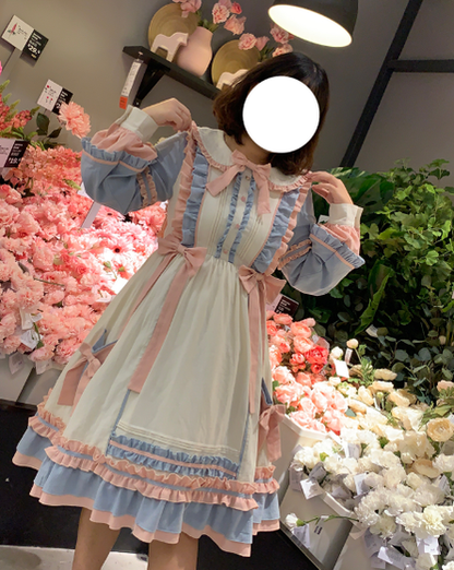 Niu Niu - Plus Size Lolita Dress Oversized OP, Long Sleeve