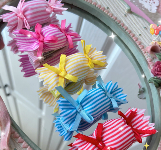 Bear Doll - Augustina - Sweet Lolita Candy Hair Clip and Brooch