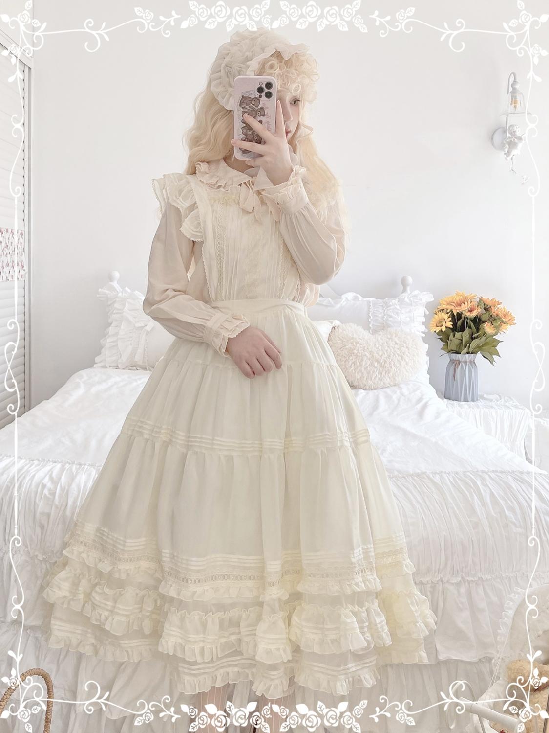 Tiny Garden - Swallowtail Butterfly - Elegant Lolita Salopette Multicolors