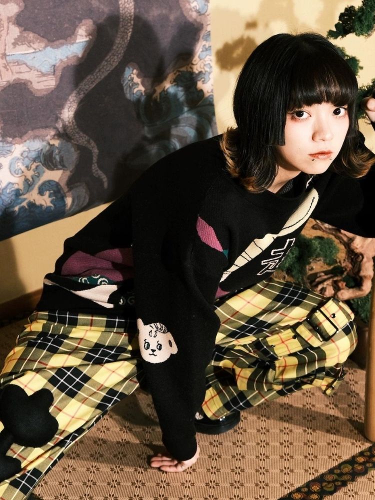 Jacquard Retro Couple Sweater【s0000003619】