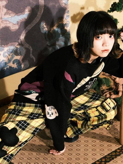 Jacquard Retro Couple Sweater【s0000003619】