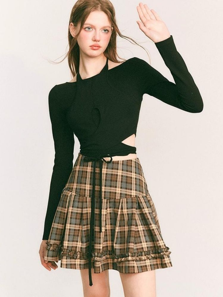 Fake two-piece knitted sweater【s0000003235】