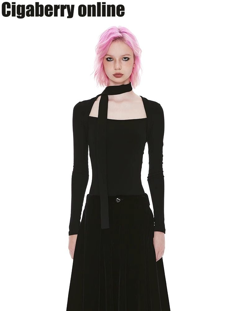 Skinny Tight Long Sleeve t-shirt【s0000004963】