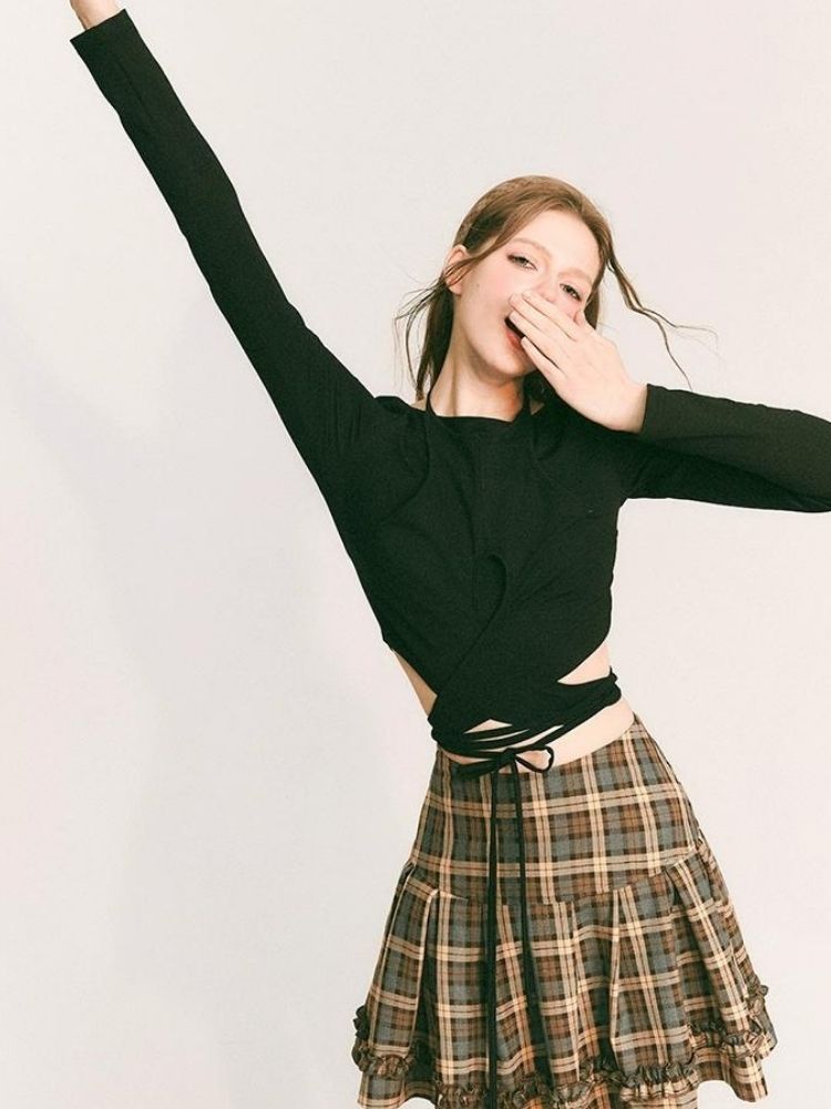 Fake two-piece knitted sweater【s0000003235】