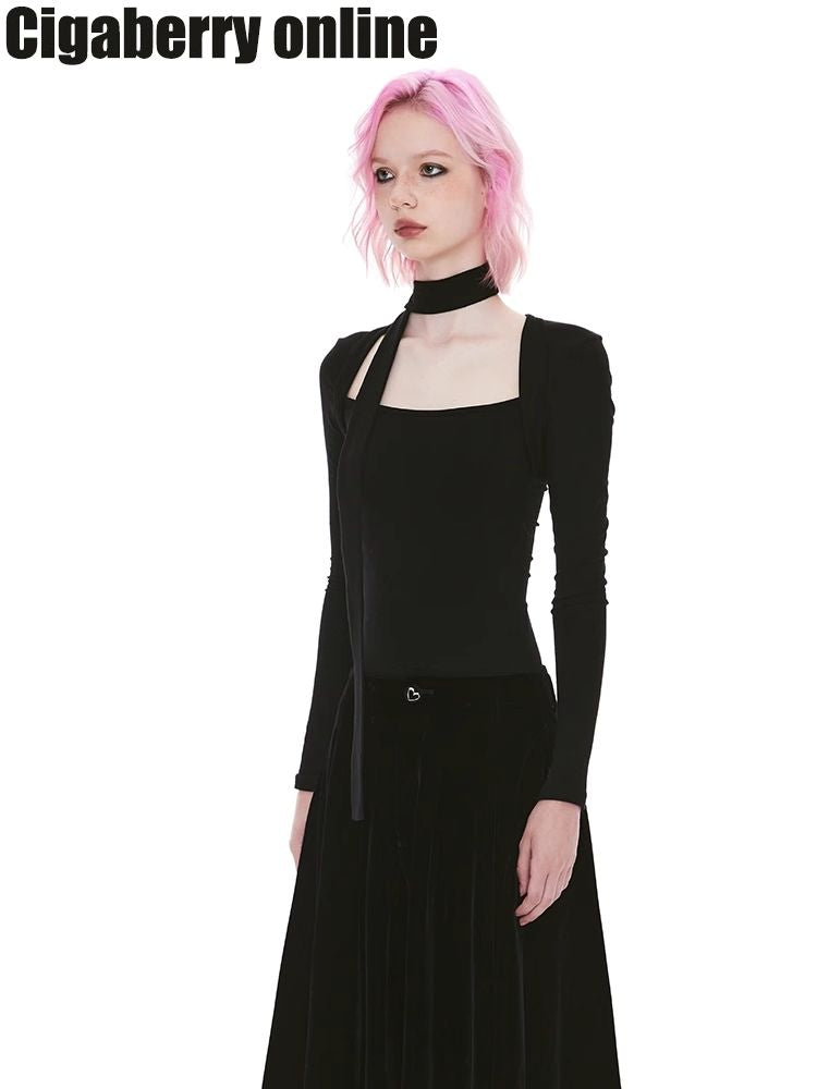 Skinny Tight Long Sleeve t-shirt【s0000004963】